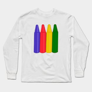Crayons Long Sleeve T-Shirt